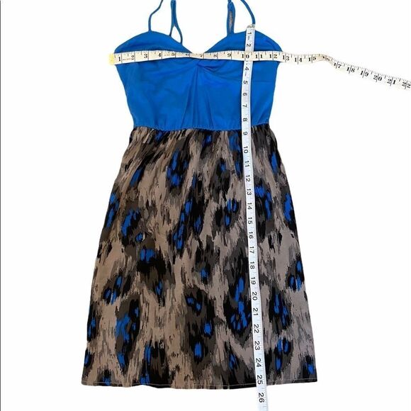SILENCE+NOISE Blue Patterned Casual Tank Dress S - Picture 7 of 7